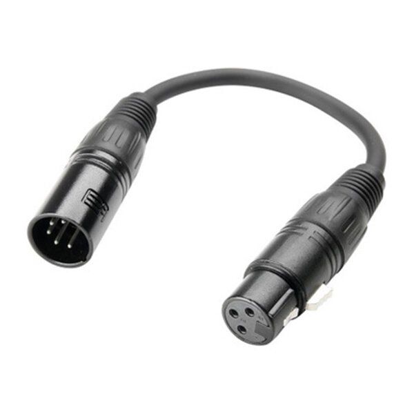 DMX Adapter XLR male 5 Pol auf XLR female 3 Pol 0,2 m