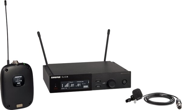 Shure SLXD14+/85M Digitales Drahtlossystem mit WL185m Lavaliermikrofon