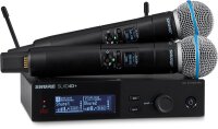 Shure SLXD24D+/B58 2-Kanal-Drahtlossystem mit zwei...