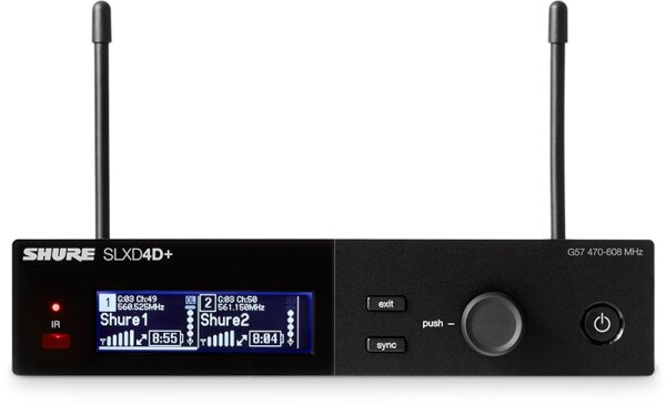 Shure SLXD4D+ 2-Kanal-Drahtlosempfänger