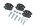 HK Audio - AP8 Rigging Point M8 (PS), 4er-Pack - Installationszubehör